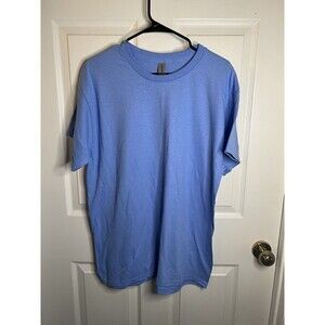 Gildan Heavy Cotton T-Shirt Style G500 Carolina Blue Blank Tee Mens Large NWOT